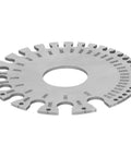 Pro Grade Stainless Steel Round Hole Diameter Gauge for Wires and Rods, Precision Measuring Tool Ruler, high contrast engravings