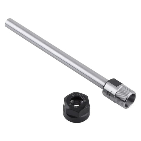 Hella Tough 8mm Cylindrical Shank Collet Extension With Knockout Precision Threading For Heavy Shop Lathes And Mill Tools, steel design