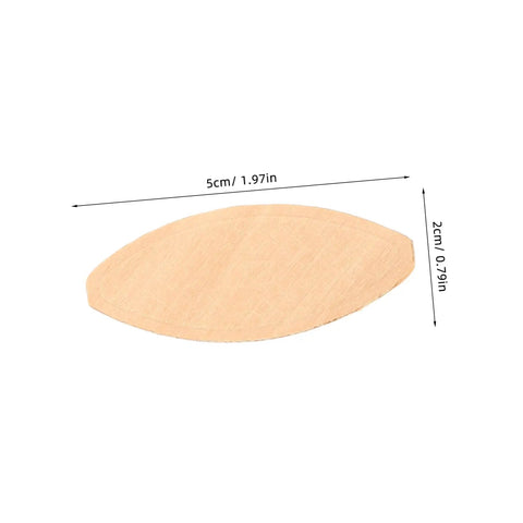 Light yellow wood biscuit with dimensions for 100Pcs Wood Joining Biscuits Set For Rock Solid Furniture Joints Hardwood Joiner Accessories