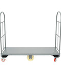 Heavy Duty 2000 Lbs U Boat Dolly With 60.5 Inch Wide Steel Platform Cart For Bulk Goods Transport Q235 Steel Base Sturdy Flatbed Cart For Warehouse Hauling And Cross Facility Moves, front view