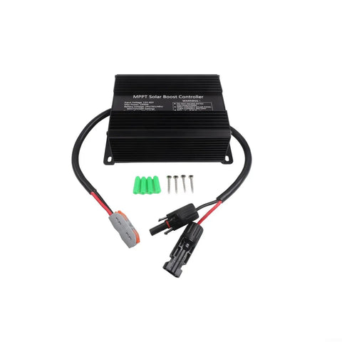 Super Sick 1000W Solar Charge Controller Runs 48V 60V 72V Electric Scooter Batteries Without A Sweat with connectors and mounting screws.