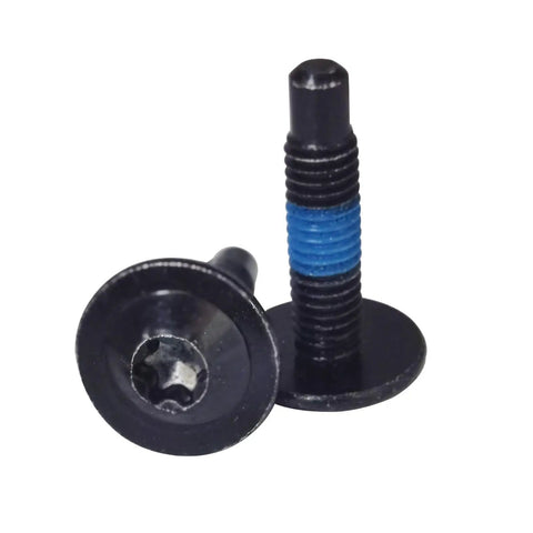 Hella Easy Install Kickass Tailgate Cap And Spoiler Trim Hardware Screws For Chevrolet Silverado And Gmc Sierra Pickup Trucks Straight Swap Replacement Bolts, black bolts with blue stripes.