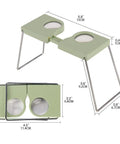 Wearable 4X Pocket Stereoscope With Adjustable 55-75 Mm Lens Distance, Ultra Lightweight Microscope For Field Examiners, Surveyors, Engineers And Architects, Durable Portable Magnifier For On-The-Go Inspections. Green folding pocket stereoscope, 5.9 x 2.6 x 0.4 in, with metal wire legs