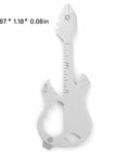 12 In 1 Guitar Themed Keychain Multi Tool With Bottle Opener Screwdrivers Hex Keys And Bike Spoke Wrench Compact EDC