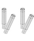 Rock Solid Metal Interior Door Lock Knobs Kit For Any Car Upgrade With Stronger Locking Power, Easy DIY Install And Super Durable Design To Spice Up Your Ride Fast. silver metal car door lock knobs, 4-piece set