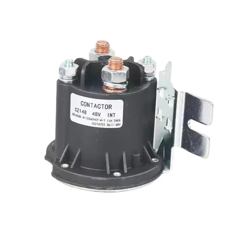 Heavy Duty Forklift Relay Start Switch And Electric Stacker Oil Pump Contactor 12V 24V on a metal bracket.
