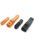 Durable 1.8 Mm Wire Harness Connectors 2 Pin And 3 Pin Quick Disconnect Terminals with orange and black connectors.