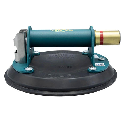 Beefy Flat Vacuum Cup 8 Inch Heavy Duty Lifting Tool With Solid Metal Construction And Case 125 Lb Capacity For Glass Tile Granite