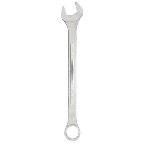 Jumbo 1 7 16 Inch 12 Point Combo Wrench Satin Chrome Finish for Tough As Nails Torque and Easy Clean Up, Chrome Plated for Rust Resistance