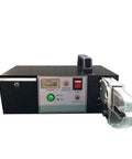 Heavy Hitter Wire Crimper For Insulated And Noninsulated Terminals With Quick Load Chute showing control panel and clear chute.
