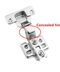 Concealed hinge from a two pack, 35mm soft close design made of rust proof steel for kitchen cupboard hardware installation.
