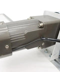 Close-up of motor on PVC Flat Belt Conveyor System With Aluminum Frame Adjustable Speed 47.2 Inch Long And 7.87 Inch Wide 110V 60Hz