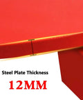 Close-up of Heavy Duty Industrial Mover Dolly featuring 12MM steel plate thickness for durability.