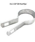 10 Pack 2-3/8 Inch Chain Link Fence Tension Bands With Bolts And Nuts Galvanized Steel For Fence Posts Gates And Brace Frames Durable Rust Resistant Hardware Kit