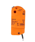 Heavy Duty Rotary Actuator Engineered To Replace Cqk24a Sr And Cqk230a Models in bright orange, 24V input for HVAC systems.