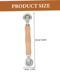 Pro Grade Screen Repair Tool Kit 3 Piece For Windows And Doors roller tool with ergonomic wood handle, 22cm size shown