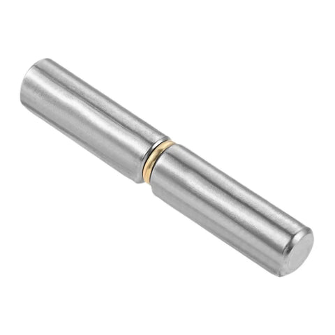 Close-up of a single barrel hinge from 12 Pack Barrel Hinges 12x80mm For Swing Doors Gates And Windows Carbon Steel Build Detachable Pin