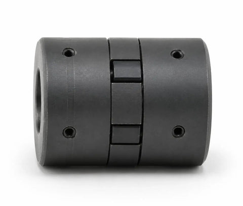 Half To Three Quarter Inch Bore Flexible L-Jaw Shaft Coupling Set Three Piece L075 Coupler Kit For Log Splitters And Power Transmission Equipment Built For Heavy Duty Hydraulic Pumps And Electric Motors Ready To Install black HT250 cast iron L-jaw coupling half