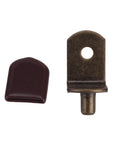 Heavy Duty L Shaped Shelf Pins Replacement 50 Pack Beefed Up Reinforced Iron Shelf Supports Peg with rubber sleeve