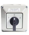Front view of Three Phase Rotary Changeover Switch 690V 63A 12 Terminal Main Switch Box JYW29-63/3 D303 Universal Cam Conversion Switch