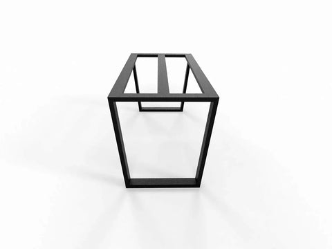 Beefy Heavy Duty Metal Table Frame For Granite Quartz Glass Tops, 660 Lb Capacity, 28 Inch Height, Industrial Style Base