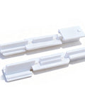 Framed Sliding Shower Door Bottom Guide White For Glass Shower Doors Track Guide Replacement Parts For Standard Sliding Door Systems