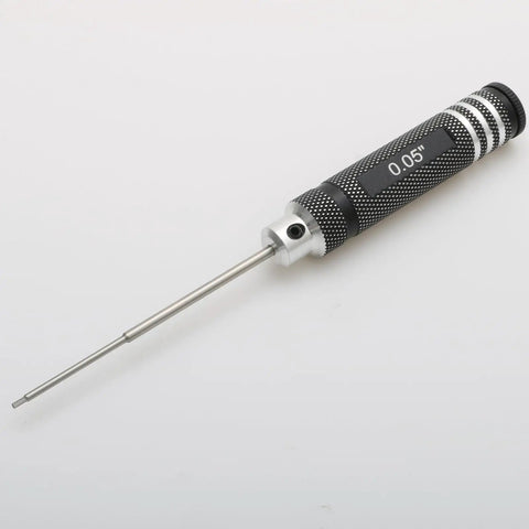 Close-up of a single piece from the Four Piece Hex Key Screwdriver Set With Straight Handle Allen Wrenches For Hobby RC Drones And Model Aircraft Maintenance Handy Pro Grade Durable Steel Precision Tools For Tiny Fasteners