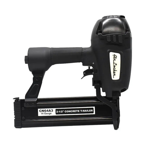 Heavy Duty Concrete T Nailer Five Eighths Inch To Two And One Half Inch, Drives 14-Gauge Nails For Wood To Concrete And Steel Projects