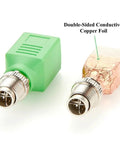 M12 X Coded 8 Pin To RJ45 Adapter with double-sided conductive copper foil