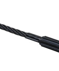 Beefy Heavy Duty Wire Rope Punch One And One Quarter Inch With Long Rubber Handle For Two Hand Grips Shock Absorbing Head