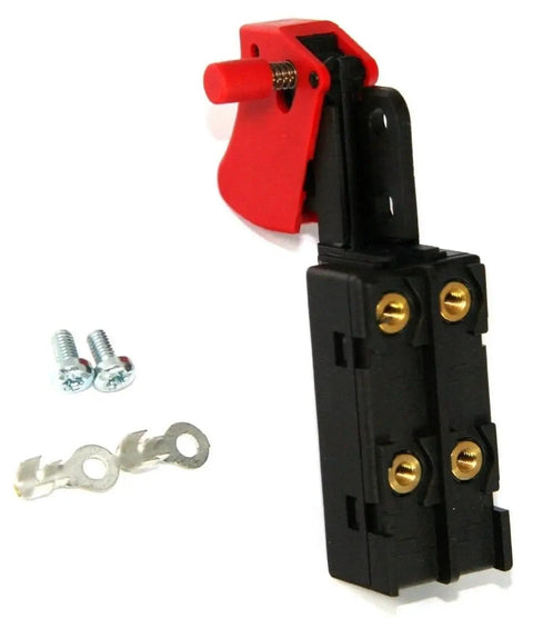 Built Tough Replacement Toggle Switch For Random Orbit Sanders Compatible With 352 352VS Models Part 514011236 with screws and connectors.