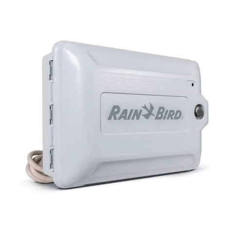 Expandable ESPME3 Lawn Irrigation Controller for Indoor and Outdoor Use with 4 to 22 Stations, closed view of the unit