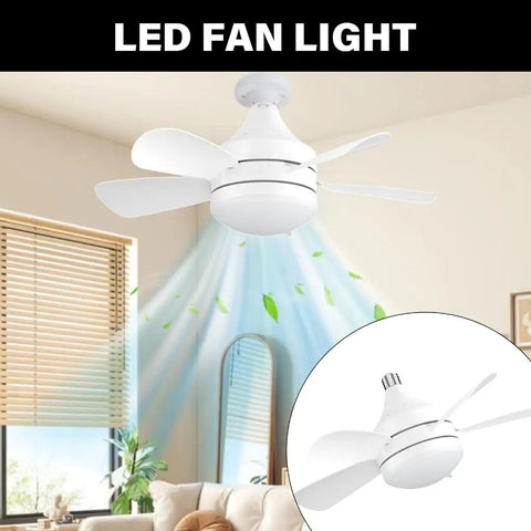 Quiet Operations Ceiling Fan With Integrated LED Light For Various Living Room Bedroom Enhancing Comfortable featuring a white design and five blades.