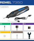 Cordless Rotary Tool Kit With USB C Battery And 5 Accessories, 12000 RPM, includes assorted attachments and a USB cable