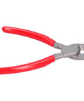 Heavy Duty Manual Cable Cutter For Aluminum And Copper Wires, Ratcheting Insulation Pliers, red handles, side view