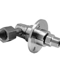DYF Rotary Swivel Union 90 Degree G1 Three Eighths NPTF To G2 Three Eighths NPTM For High Pressure Car Wash And Industrial Cleaning Hydraulics And Pneumatics Easy Flange Installation Maintenance Free With Carbide Seal System, stainless steel fitting