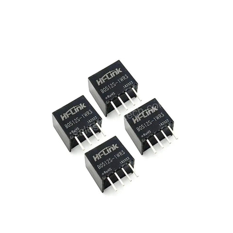 Top Shelf Plug And Play DC To DC Isolated Power Converter 5V Input To 12V Output 1W 83mA Switching Module Street Ready components in a close-up view.