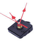3X Replacement Wall Clock Movement Kit With Pendulum And Hands Quartz Clock Motor Black And Red Finish DIY Clock Repair Parts 32KHz Crystal Battery Powered AA Plug And Play