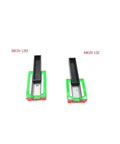 Mgn12 Linear Guide Rail Slide 550mm Metal Motion Slider For Automation And Diy Cnc Builds showing MGN 12H and MGN 12C carriages on a white background.