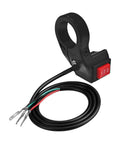 Universal 3 Speed Motorcycle Handlebar Shift Switch 22Mm 7 8 Inch Electric Bike Control Lever for Dirt Bikes and Scooters, black with wiring.
