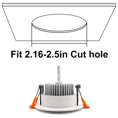 2 Inch Dimmable Led Recessed Downlights With Integrated Driver 3000K Warm White Canless Ceiling Lights 3W Halogen Replacement Built Different Aluminum Housing Hassle Free Install 4 Pack