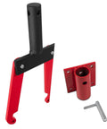 Beefy Heavy Duty Transmission And Small Engine Holding Fixture Tool With Base for Ford and Chrysler Transmissions 904 30RH 998 31RR 999 32RH Maintenance And Repair Stand For Pros, showing components and metal base.