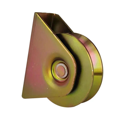 3 Inch V Groove Caster Wheels For Sliding Gates Heavy Duty 1100 Lb Per Pair Tough As Nails Rigid Caster With Bracket