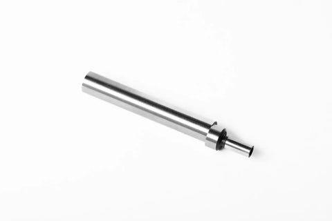 Industrial Grade Mechanical Edge Finder Featuring .200-Inch Tactile Contact Tip and 3/8-Inch Shank on a white background.