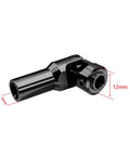 Beefy Steel Cut To Length Drive Shaft With Universal Joint For 68 To 229mm Length RC Crawler LCG Rigs Capra SCX10 Pro Two Pack Black CNC Machined Stainless Steel With Spline Engagement Fits 5mm Output Includes 4mm Set Pins For Pinion And Transmission black stainless steel RC drive shaft universal joint, 9mm to 12mm