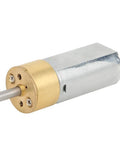 Tiny But Mighty DC 12V Mini Planetary Gearbox Motor With All Brass Reducer 6mm Shaft for robotics projects - side view