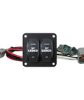 Double Rocker Switch Kit For Automotive Projects, Easy Install Car Electrical Toggle Switches, panel mount with wiring connectors