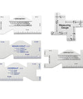 Seam Measuring Gauge Ruler For Quilting And Sewing Projects Ultrathin Aluminum Tool Template for Accurate Seam Marking