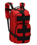 Heavy Duty 25L Waterproof Hiking Backpack For Outdoors Rucksack With Laptop Compartment Expandable Design Side Bottle Holder