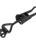 Adjustable Steel Toggle Clamp With 100 Kg Holding Strength For Cabinets Boxes Lockers Doors And Vehicles Heavy Duty Galvanized Iron Mounting Latch Easy Screw On Installation For Secure Closures, black steel clamp with screw-on base